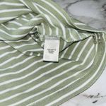 Christopher & Banks Short Sleeve Sweater Striped Green White Women L Photo 5