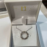 Thehorae Rose Gold and Silver Colored Wreath Necklace Gold Photo 0