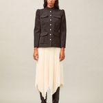 Tory Burch $598  Sergeant Wool Black Pepper Jacket size 2‎ Photo 1