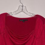 Preston & York red Drape neck, long sleeve stretch, blouse, shirt, top Photo 1