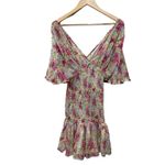 byTiMo Floral Smocked Chiffon Dress Size‎ Medium Photo 7