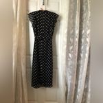 Who What Wear polka dot midi button down shirt midi dress, with belt, size xs Photo 6