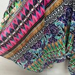 Rabbit Vintage Handkerchief Dress Womens 6 Empire Smocked Waist Artsy Festival Purple Photo 6