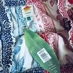 Farm Rio NWT Mixed Pineapple GardenāLinen Blend Red & Blue Tie Waist MiniāDress Photo 7