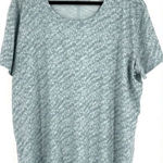 L.L. Bean Streamside Shirt Top‎ Size 2X Plus Crew Neck Short Sleeve Green Active Photo 0