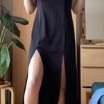 Vintage black midi dress with high slits 🖤 Size 6 Photo 0