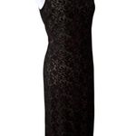 Vintage 90s Maxi Small Dress Sheer Express Tricot Y2K Long Dress Grunge Whimsi Black Photo 0