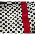 Little Miss Matched Girl's‎ Black Red White Duffel Bag Zipper Closure Photo 7