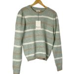 &merci &Merci Striped Crewneck Pullover Knit Sweater Size Large Photo 0