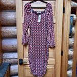 NEW Madden NYC Womens Floral Sheer BodyCon Dress Plus Size XXL Boho Hippie Indie Brown Photo 2