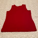 Elementz  Petite Women’s Red Sequin Sleeveless Tank Top Size XLP Photo 6