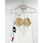 Mac Duggal New 25572 Beaded Halter Jersey Evening Gown white Dress 6 Photo 7