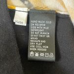 August Silk Women Cardigan Sweater S Navy Yellow Geometric Print Preppy Academia Photo 9