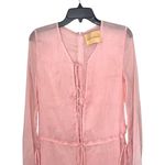 Revolve BUBISH  Charlotte‎ Sheer Maxi Dress in Blush Size Medium Photo 2