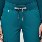 FIGS NWT High Waisted Tall Zamora Jogger Scrub Pants - XST - Pacific Blue Aqua Photo 3