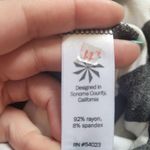 Athleta Seeing Stripes Midi Faux Wrap Skirt Gray White Photo 6