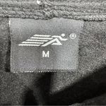 Black and White Striped Zip Front Hoodie Advance Sport Size Medium Athleisure Photo 5