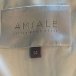 Amsale One Shoulder Bow Detail Cocktail Sheath Midi Dress White Size 14 Photo 10