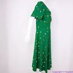 Unique Vintage  X GB Butterfly‎ And Daisy Flowers Green Dress, size L Photo 13