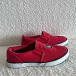 Ralph Lauren Polo  Women’s Harbour II Bear‎ Red Canvas Shoes Women's Size 5 Photo 2