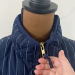 J.Crew Excursion down feather fill quilted puffer pinstripe utility vest size S Photo 8