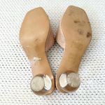 EXPRESS Crystal Ball Faux Beige Nude Croc Embossed Slide Low Heel Sandals 6 Photo 10