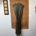 Modern Citizen  Pilar Faux Leather Dress in Olive Green size small Photo 9
