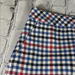 Talbots  Gingham Plaid A-Line Skirt size 10 NEW Red Navy Blue Black White Photo 4