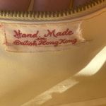 Vintage Woven Purse Bag Amber Lucite and Gold Tone Made in British Hong Kong Photo 6