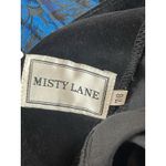 Misty Lane 80s Velvet Floral Dress 7/8 Black Blue Union Made Cosplay Renaissance Size undefined Photo 8