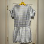 Lou & grey Blue and White Striped Cozy Cotton Terry Pocket Dress Size Large Photo 2