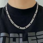 Boutique Silver Chunky Chain Necklace Photo 0