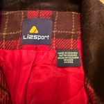 Liz Sport  Red Brown Equestrian Plaid Lined Wool Blend Riding Jacket Blazer 4 S Photo 5