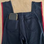 Boom Boom Jeans Navy Chino Stretch Pants with Red Stripe Photo 13