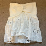 ZARA  Eyelet Top White Photo 0