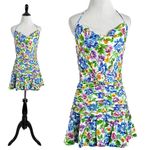 For Love & Lemons Miranda Belted Matte Satin Mini Dress Size Small NWT Floral Photo 6