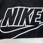 Nike  Size XS Sports Bra Swoosh Racerback Spellout Front Logo Pullover Stretch Photo 3