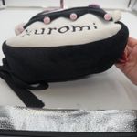 Sanrio  Kuromi Plush Backpack Black Lavender Bow Skull Face Cute Photo 6