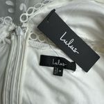 NWT Lulus Women's M Look So Sweet White Embroidered Lace Mini Dress LWD Bridal Size M Photo 9