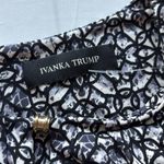 Ivanka Trump Black and White Sleeveless Blouse Photo 4