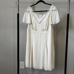 Reformation Malena Mini Dress Size 12 Ivory White Photo 1