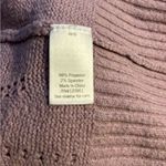 SO  “Cloud Yarn” Pointelle Knit Open Front Cardigan, Dusty Lilac, Large, NWT Photo 2