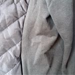 Lauren Ralph Lauren Mixed Media Black Jacket Pink Collar Quilted Front Knit Back Size XL Photo 4