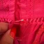 Anthropologie RANNA GIL Tomine Eyelet Midi Dress in Hot Pink NWT Photo 7