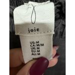 Joie  Linen Blend Gray Pull On Elastic Band Boho Bohemian Wide Leg Pants Size M Photo 4