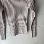 Gap ‎ Sweater Y2k Large Pink Gray Striped Stretch Crewneck Long Sleeve Pullover Photo 2