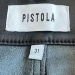 Pistola Rhea Black Faux Vegan Leather Mini Skirt Cargo Pockets Size 31 Women's Photo 13
