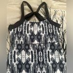 Soybu Womens  Ikat active dress with Bra black white cross back Size small EUC Photo 2