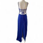 City Triangles Vintage Sparkly Blue Dress Photo 2