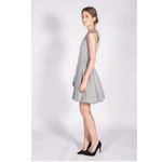 Comptoir des Cotonniers Dress XS Jersey Pleated Gray Neoprene Photo 3
